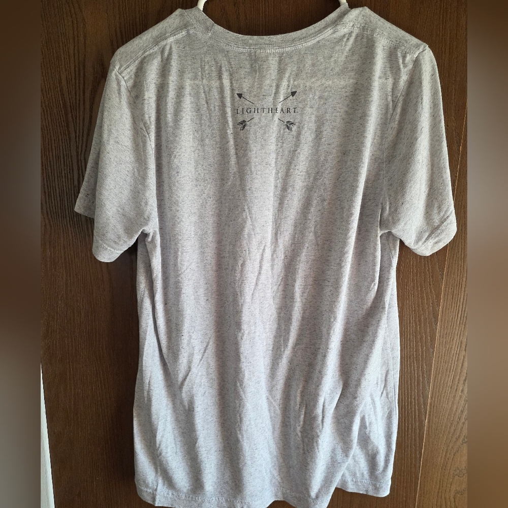 Gray Feather Print T-Shirt - Picture 3 of 3